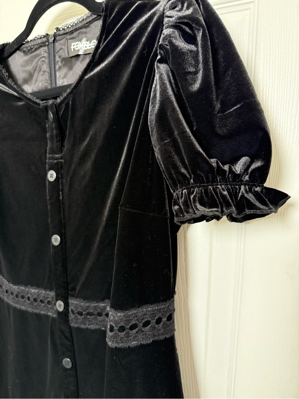 Foxblood Odette Velvet Mini Dress - Picture 5 of 11